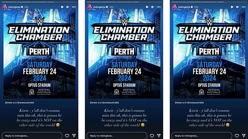 Elimination Chamber will air in Australia next year.