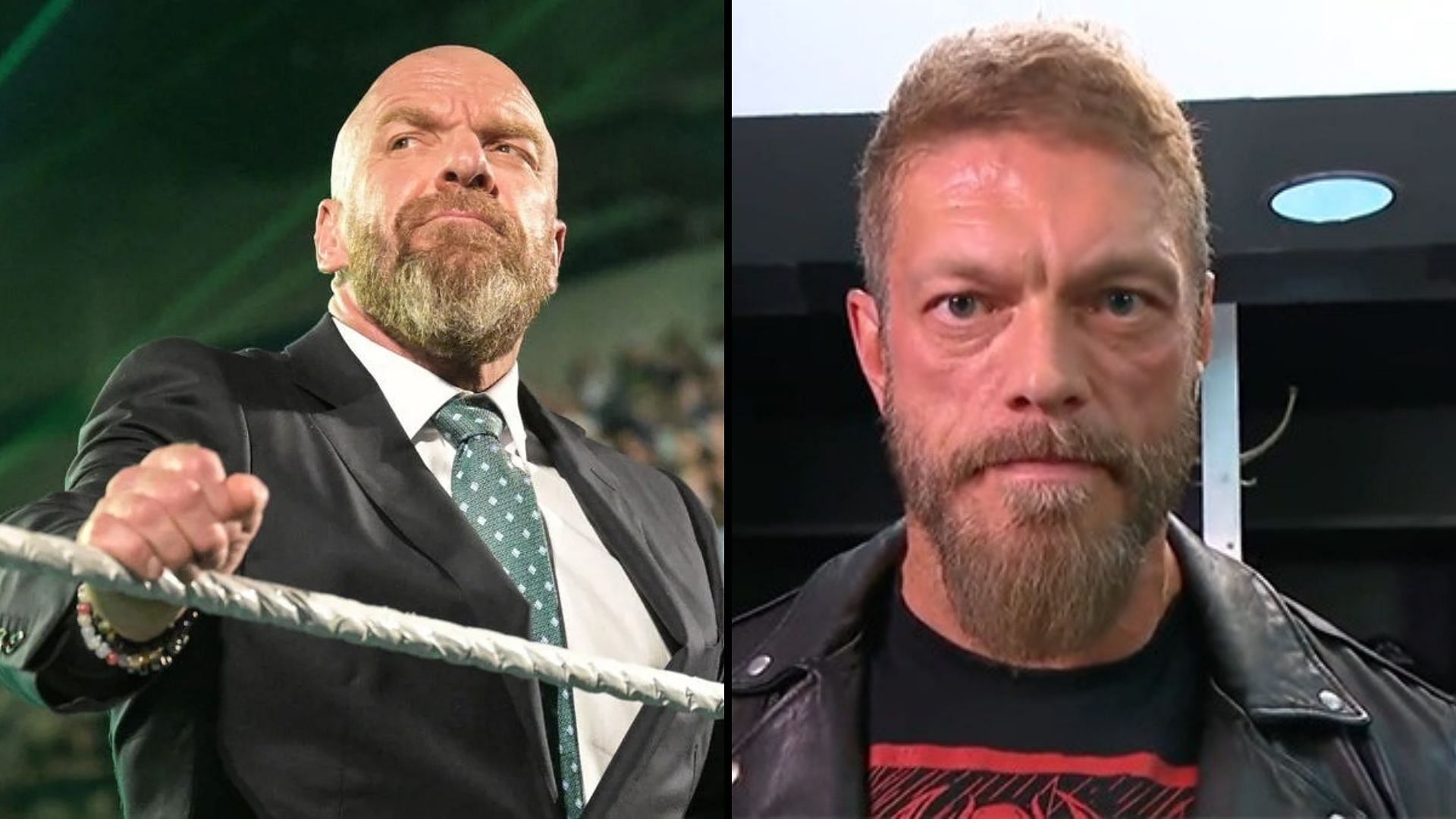 Triple H (left) and Edge (right) have worked alongside one another in WWE on multiple occasions