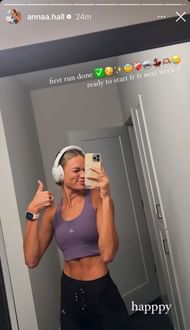 Anna Hall shared the story after her first run since the World Championships