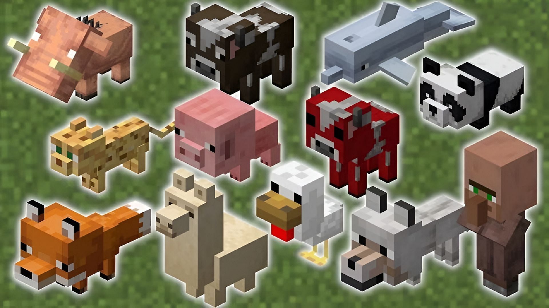 Different baby mobs as they&#039;re seen in Minecraft (Image via Mojang Studios)
