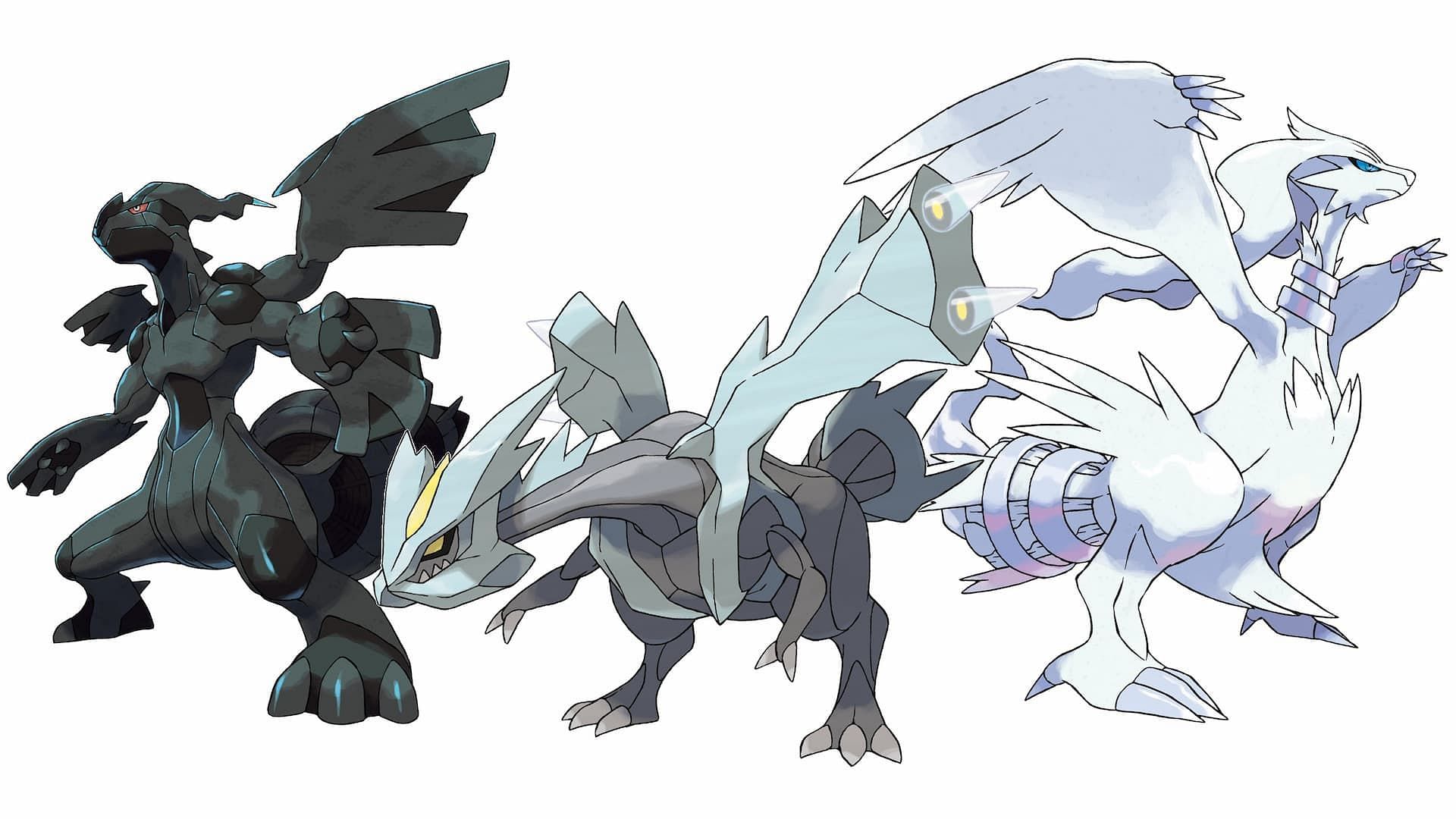 Zekrom, Kyurem, and Reshiram (Image via The Pokemon Company)
