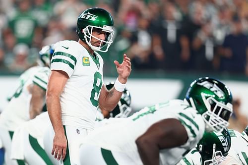 Aaron Rodgers during the Buffalo Bills v New York Jets