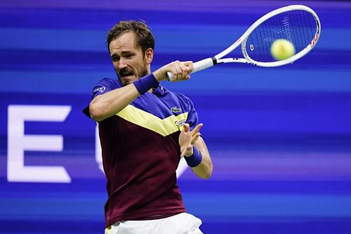 Daniil Medvedev in action at the US Open