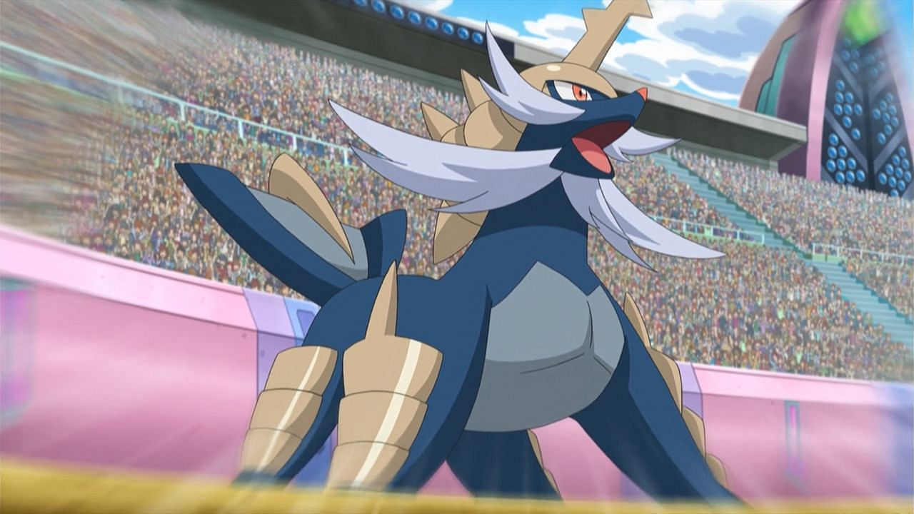 Samurott as seen in the anime (Image via The Pokemon Company)
