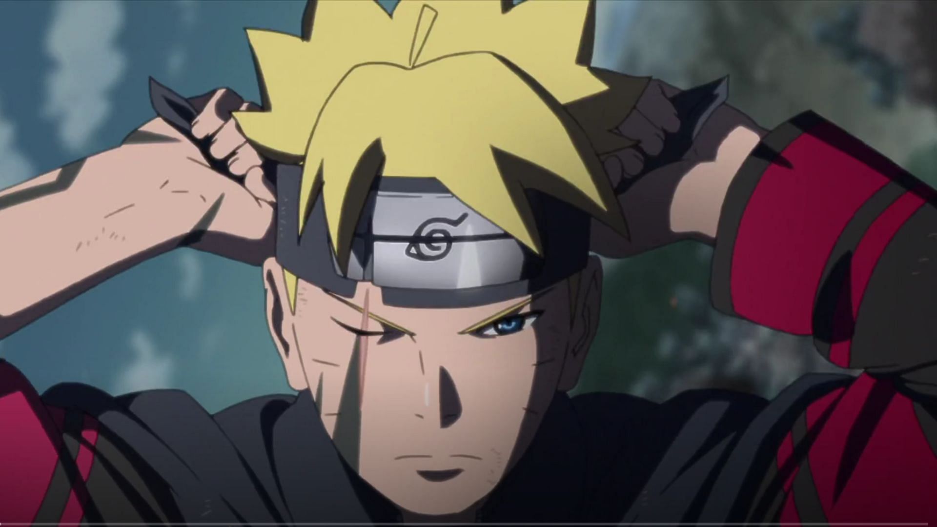 Post-timeskip Boruto as seen in the anime (Image via Studio Pierrot)