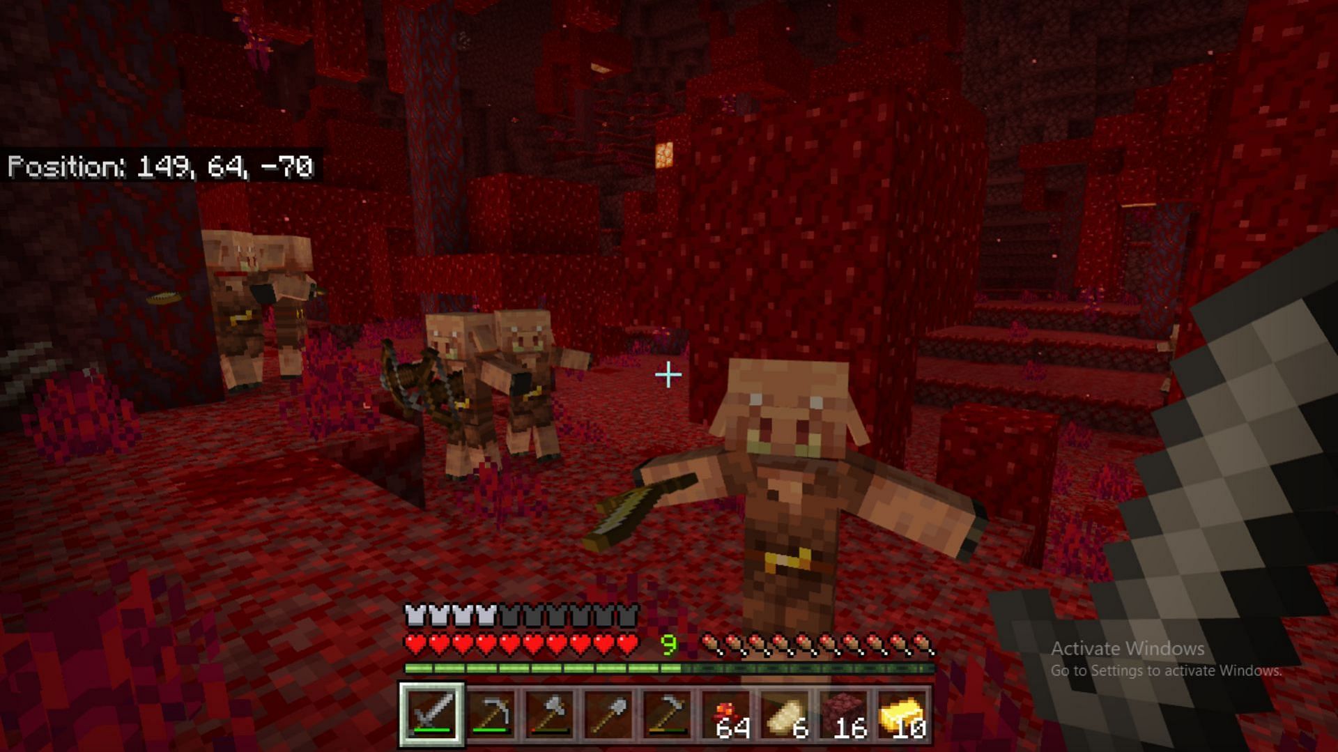 Piglins can dance in Minecraft after killing Hoglins (Image via Reddit/u/Emojicoolman56)