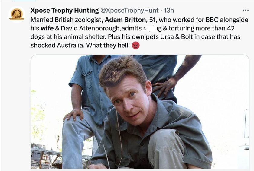 Who is Adam Britton married to? All about the crocodile expert's wife