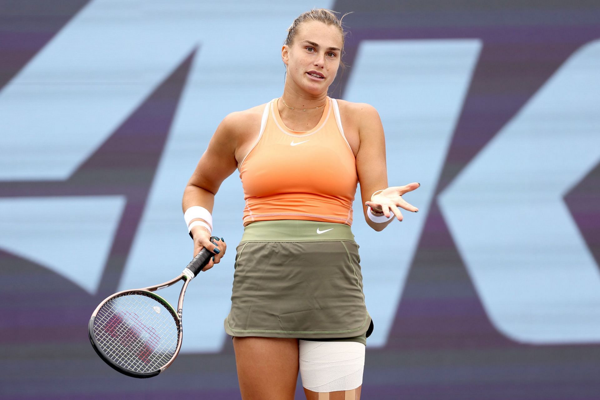 Aryna Sabalenka reacts: WTA Guadalajara Open Akron 2022