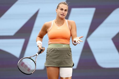 Aryna Sabalenka reacts: WTA Guadalajara Open Akron 2022