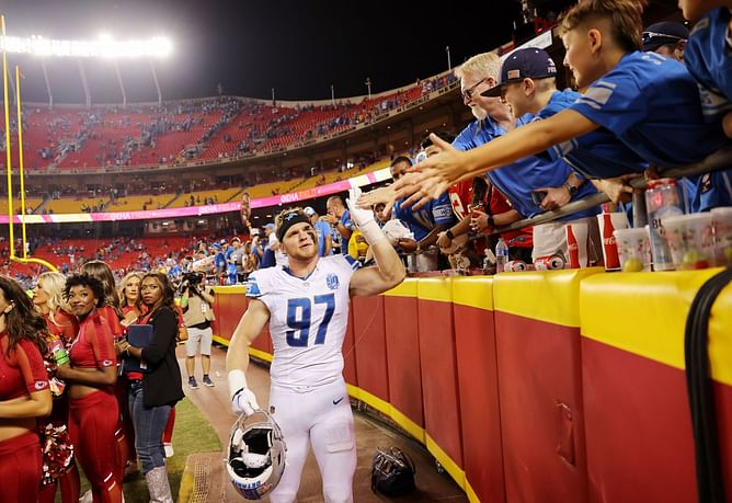 Aidan Hutchinson starred in the Lions' win over the Chiefs