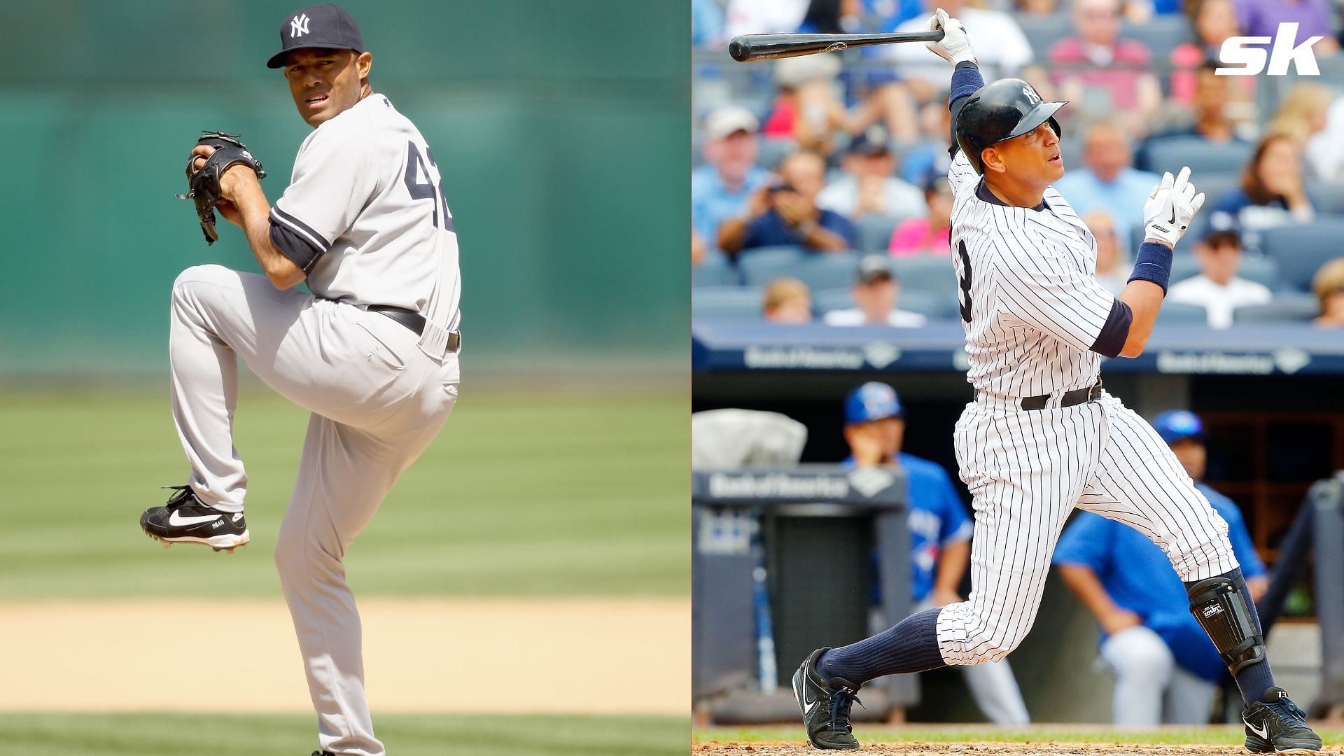 Former teammates Alex Rodriguez and Mariano Rivera