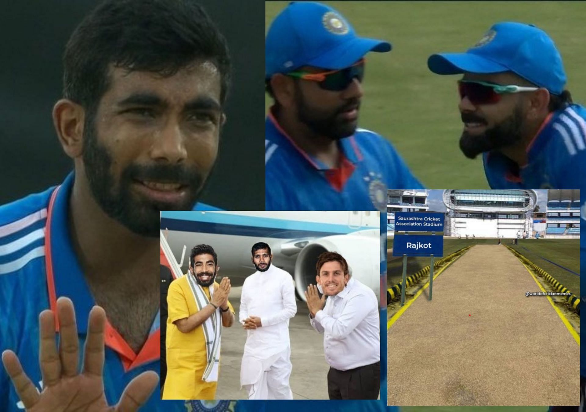 Fans react after first innings on Wednesday.
