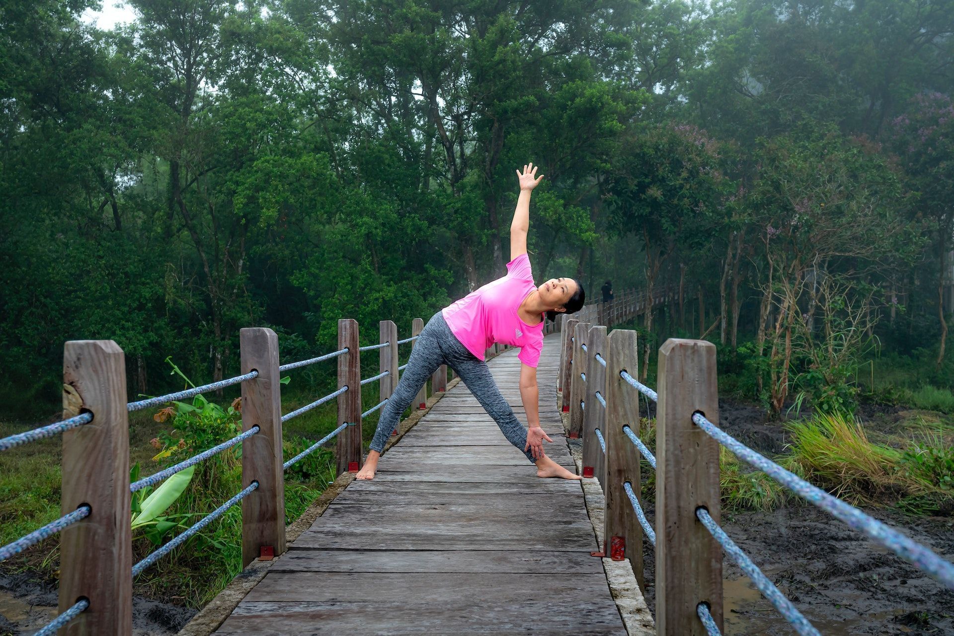 Triangle pose.  (Image credits: Quang Nguyen)