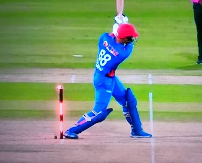 [Watch] Mujeeb Ur Rahman dismissed hit wicket for second consecutive time in ODI cricket