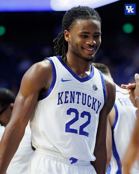 Cason Wallace during his freshman season with the Kentucky