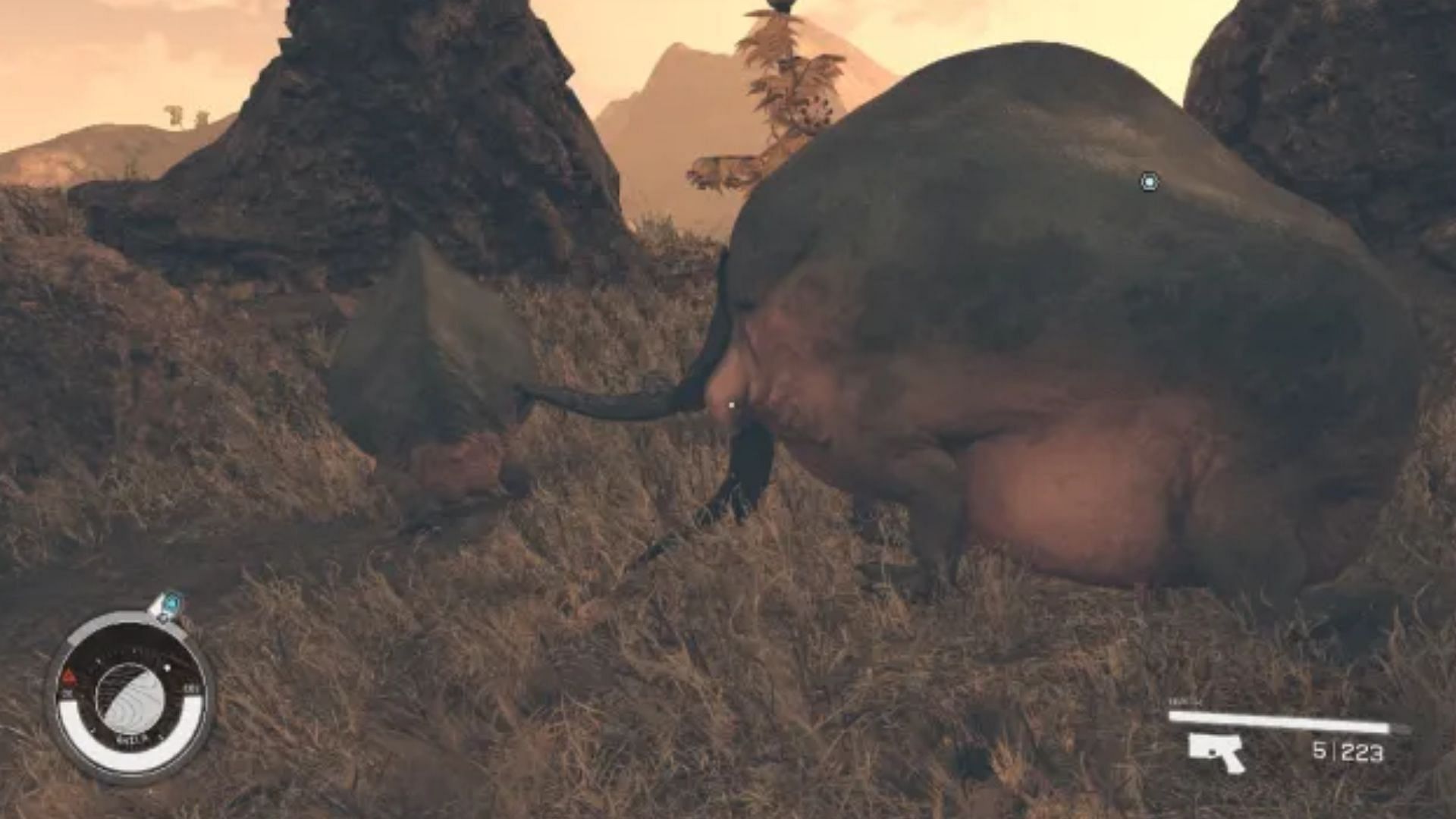 This weird alien has a funny spine (Image via Bethesda)