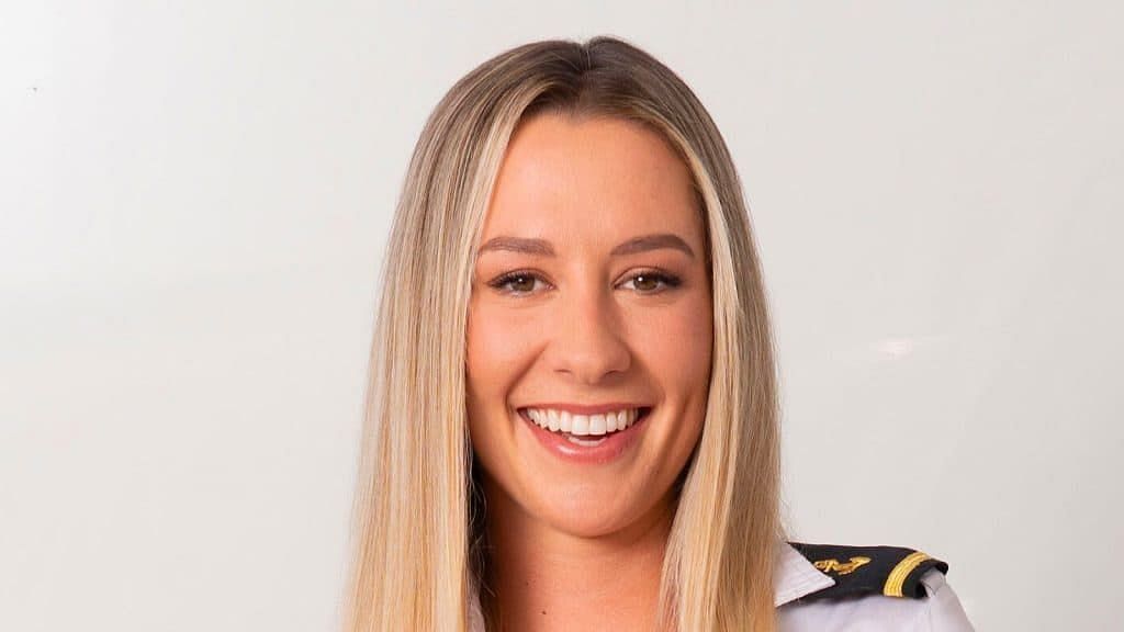 Lara Du Preez is a new face on Below Deck. (Image via Bravo)