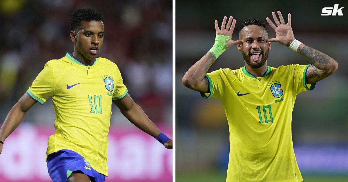 Rodrygo was delighted to help Neymar break Pele