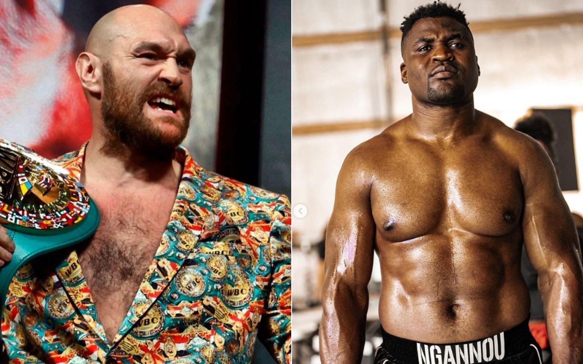 Tyson Fury [Left], and Francis Ngannou [Right] [Photo credit: @francisngannou and @tysonfury - Instagram]