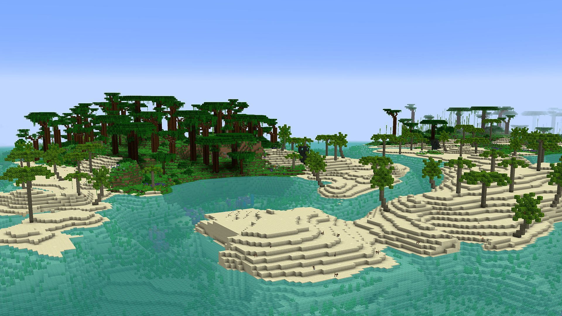 Tropicraft is a fantastic mod for a sunny getaway (Image via NotActuallyTerry/Modrinth)