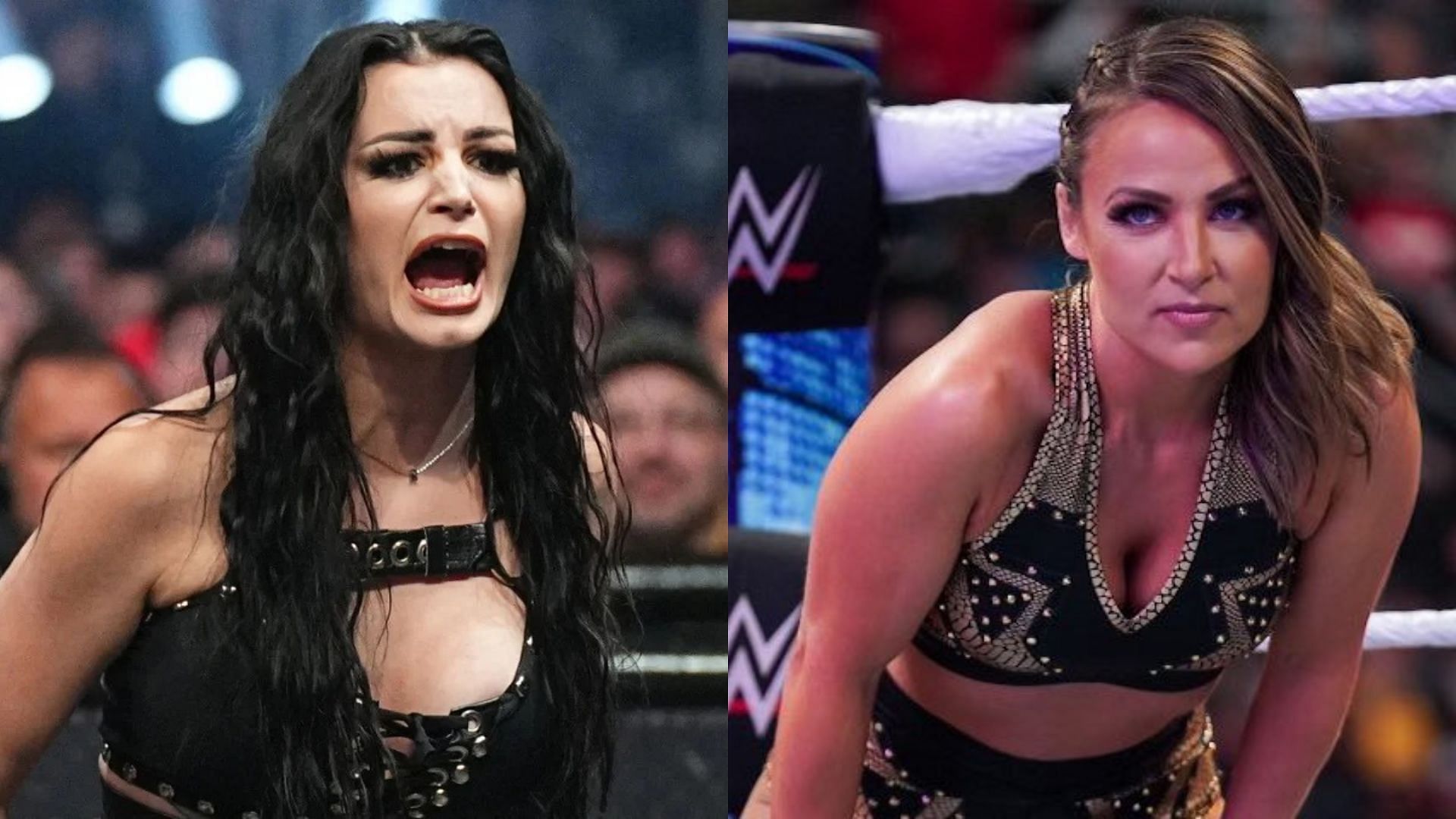 AEW star Saraya(left); Emma(right)