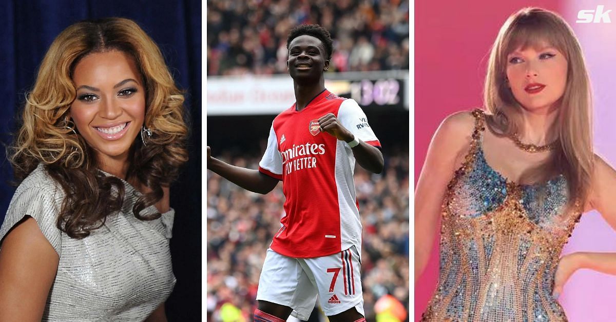 Arsenal star Bukayo Saka was asked to choose between Beyonce and Taylor Swift 