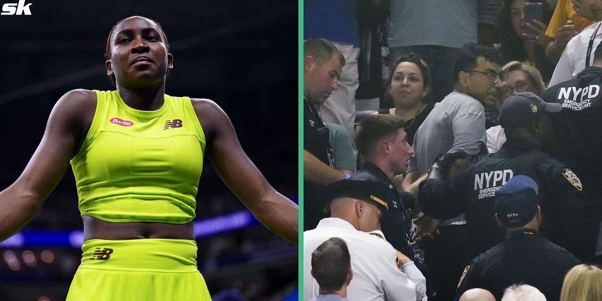 Coco Gauff &amp; Karolina Muchova leave court frustrated as climate change activists interrupt US Open SF