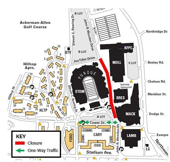 Ross-Ade Stadium Map