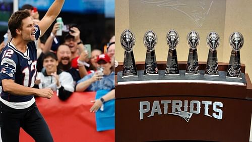 Tom Brady posted a few photos from his retirement ceremony at Gillette Stadium on Sunday.