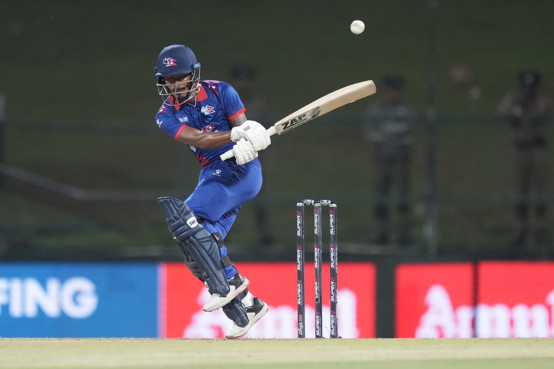 Sompal Kami in action in the Asia Cup 2023.
