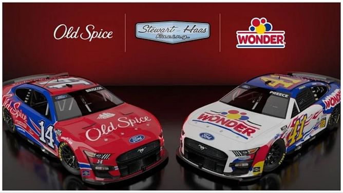 Stewart-Haas Racing drivers showcase liveries from iconic NASCAR movie ahead of Playoffs race at Talladega