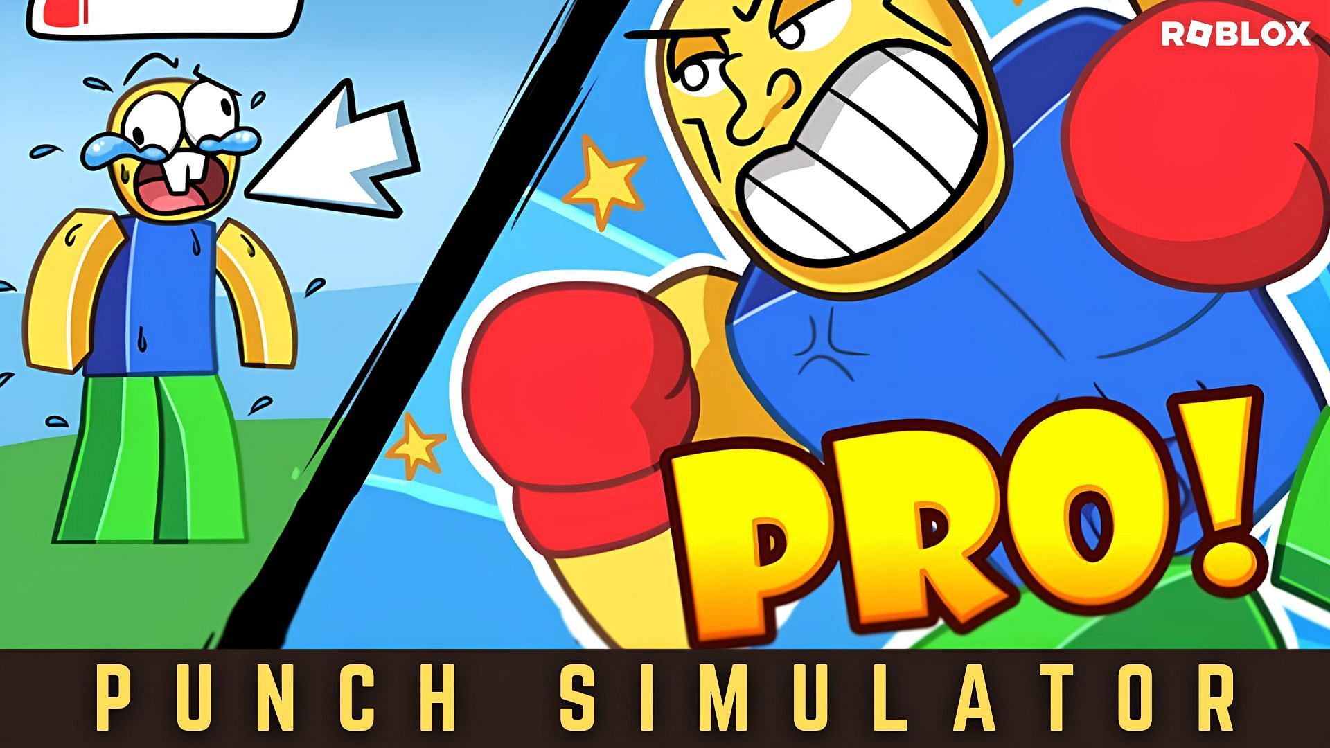 Level up, one punch at a time in Punch Simulator. (Image via Sportskeeda)