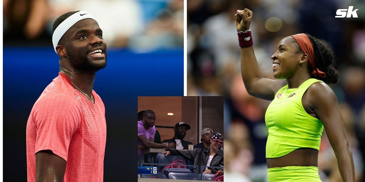 Frances Tiafoe and Justin Beiber watched Coco Gauff in action at the 2023 US Open.