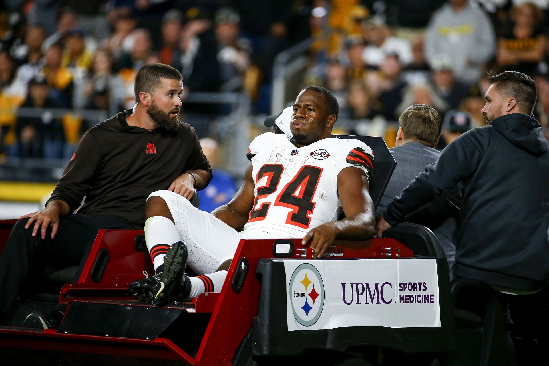 Nick Chubb at Cleveland Browns vs. Pittsburgh Steelers