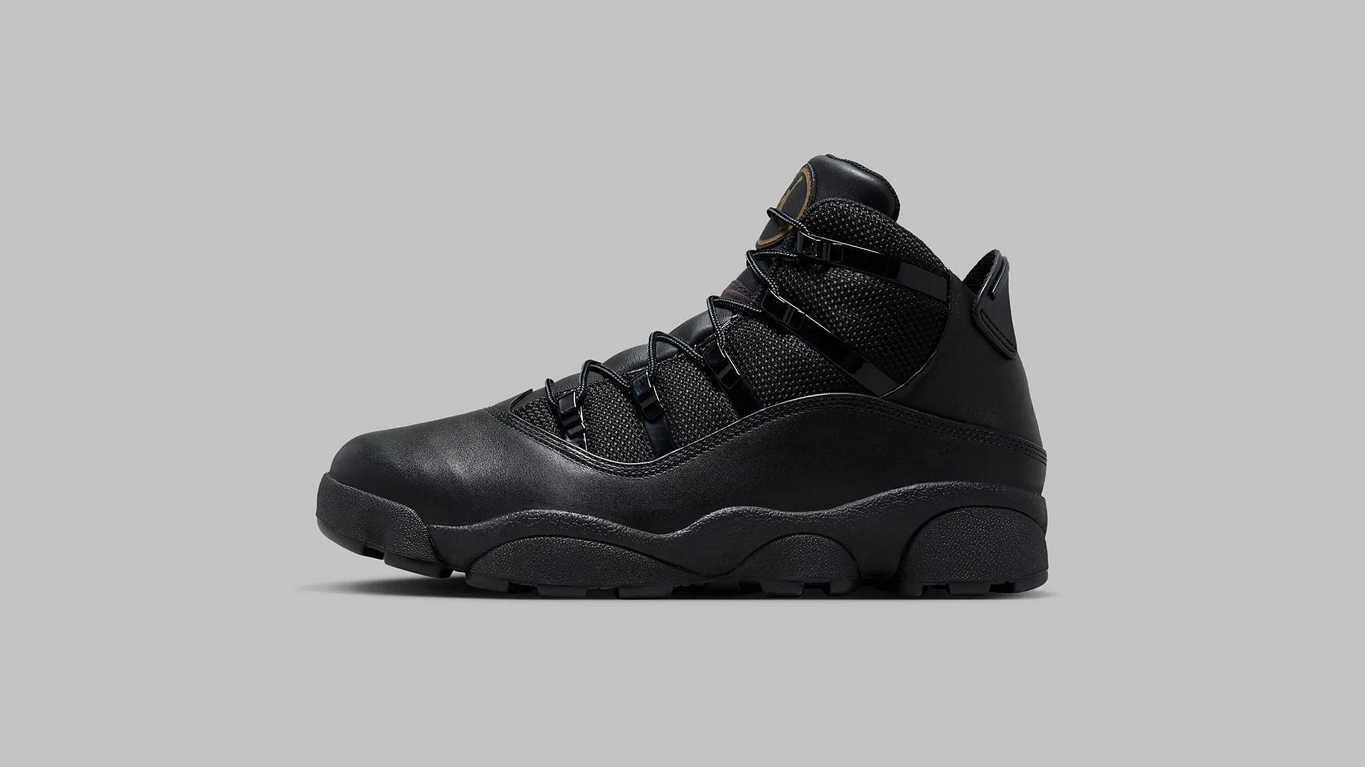 Jordan 6 Rings &quot;Winterized black&quot; side view (Image via Twitter/@SoleFeenMedia)