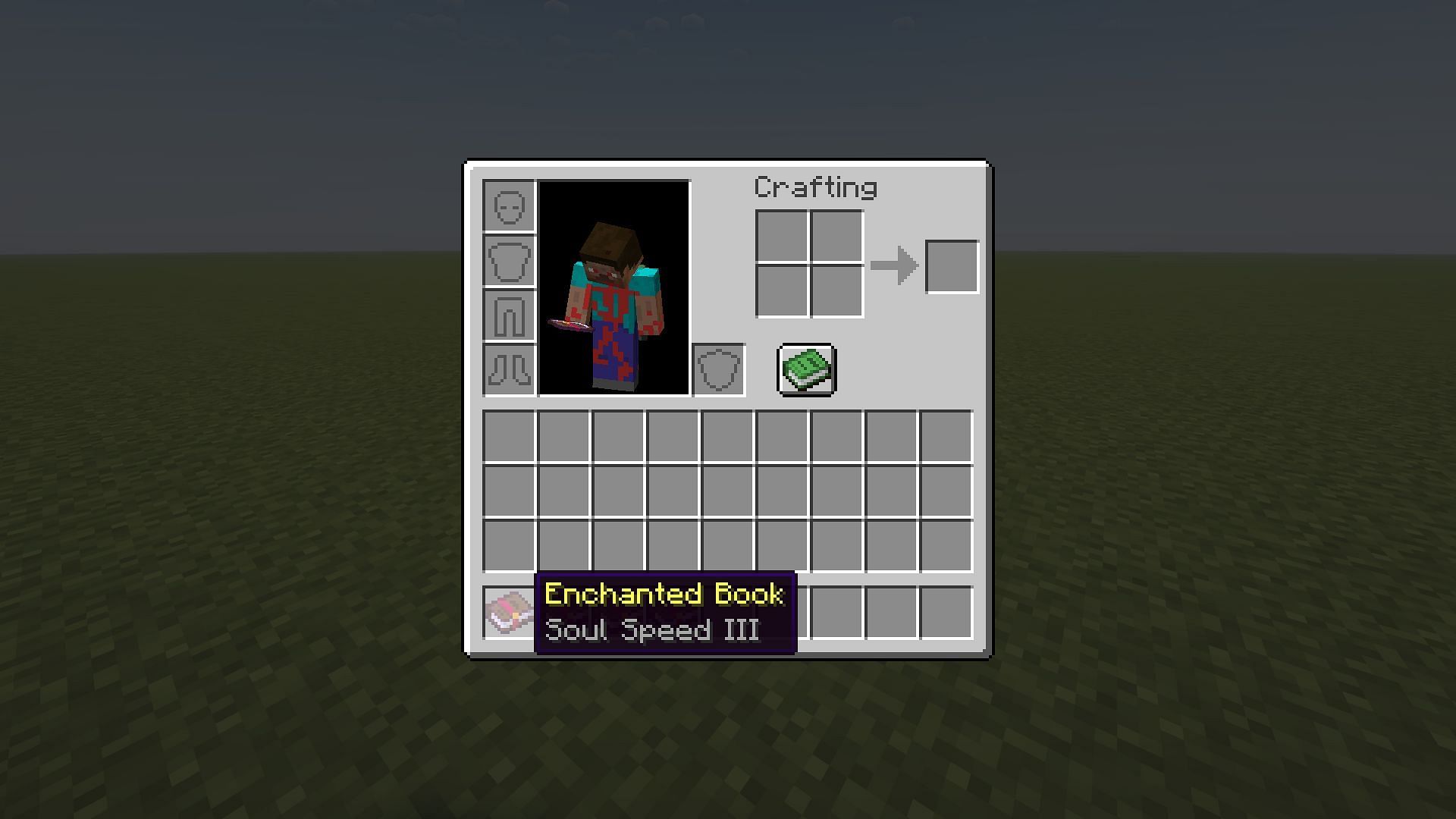 Soul Speed enchanted book in Minecraft (Image via Mojang)