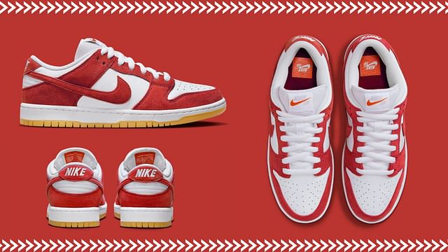 University Red: Nike SB Dunk Low “University Red Gum” shoes: Where to ...