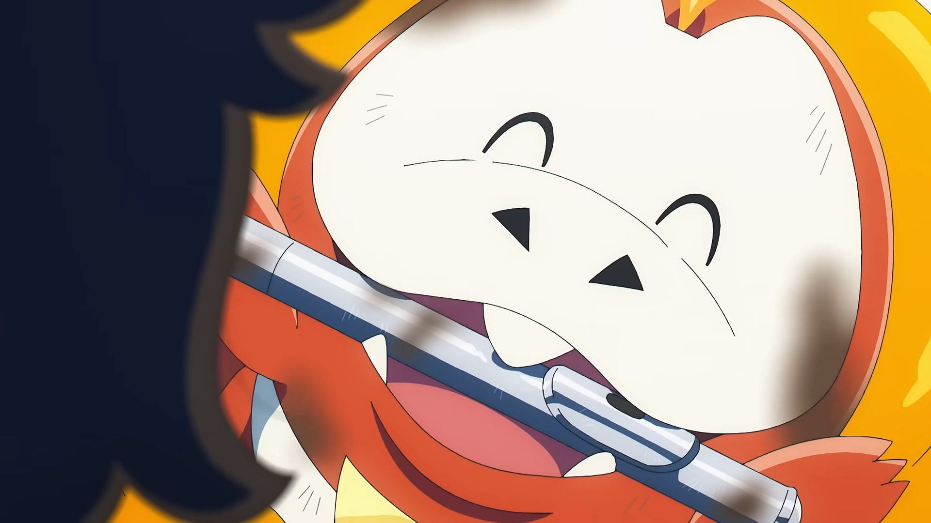 Fuecoco returns with Ohara&#039;s discarded flute (Image via The Pokemon Company)