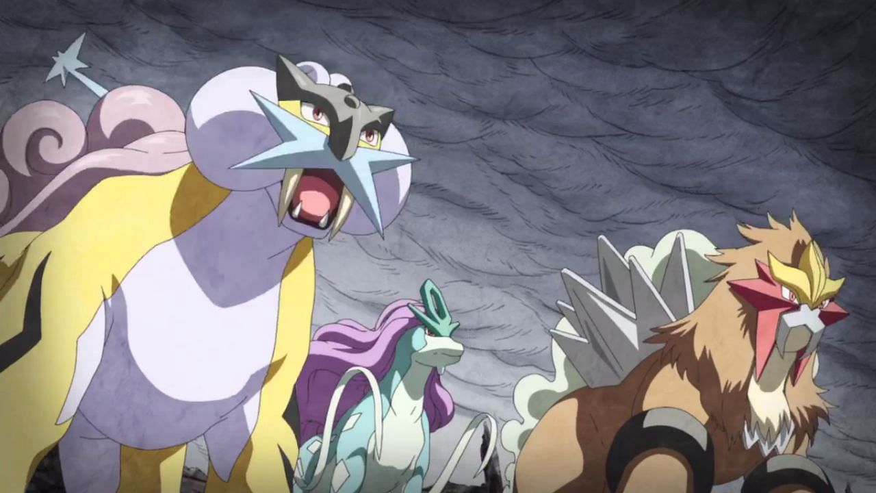 The Legendary Beasts as seen in Pokemon Generations (Image via The Pokemon Company)