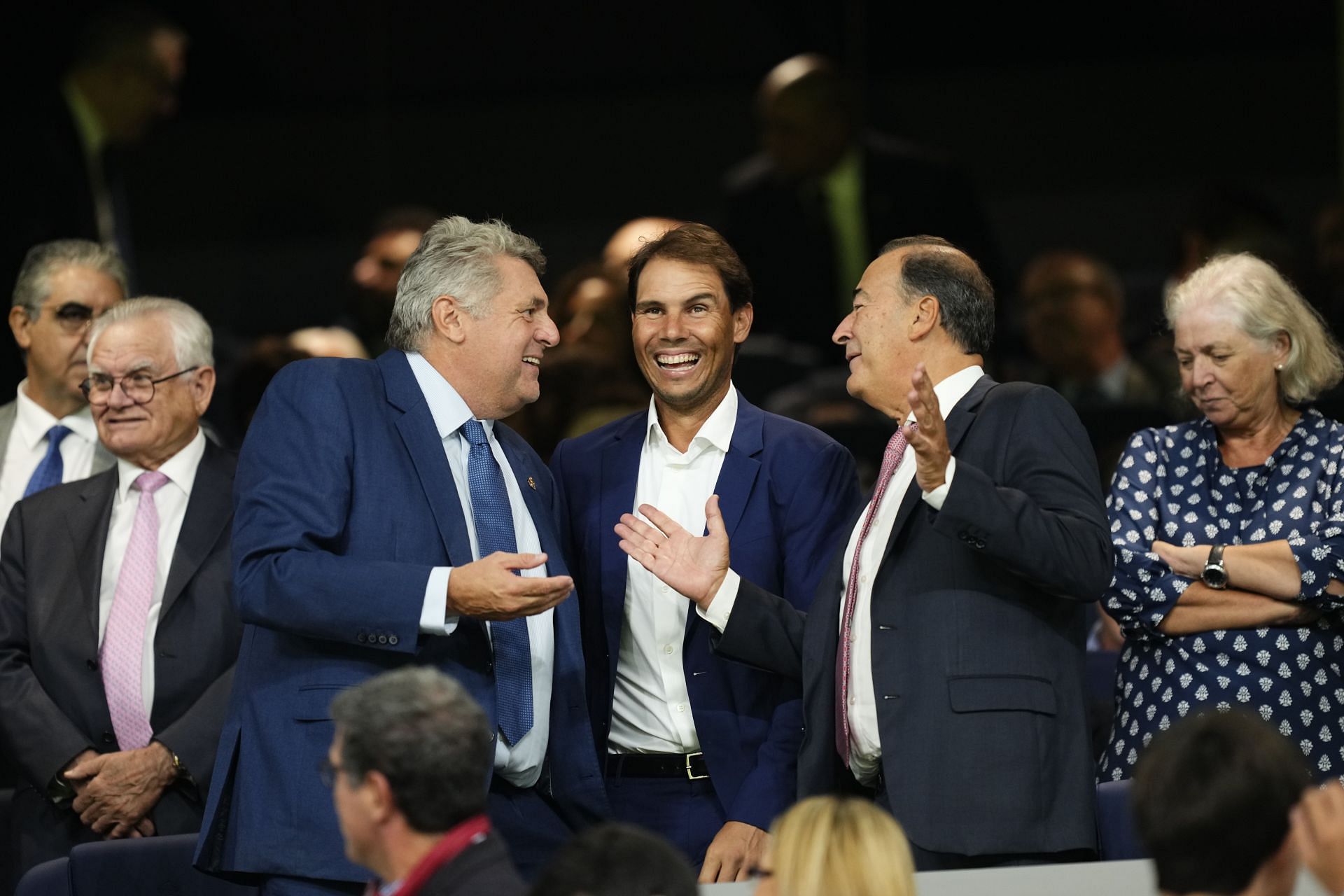 The Spaniard attends Real Madrid&#039;s match