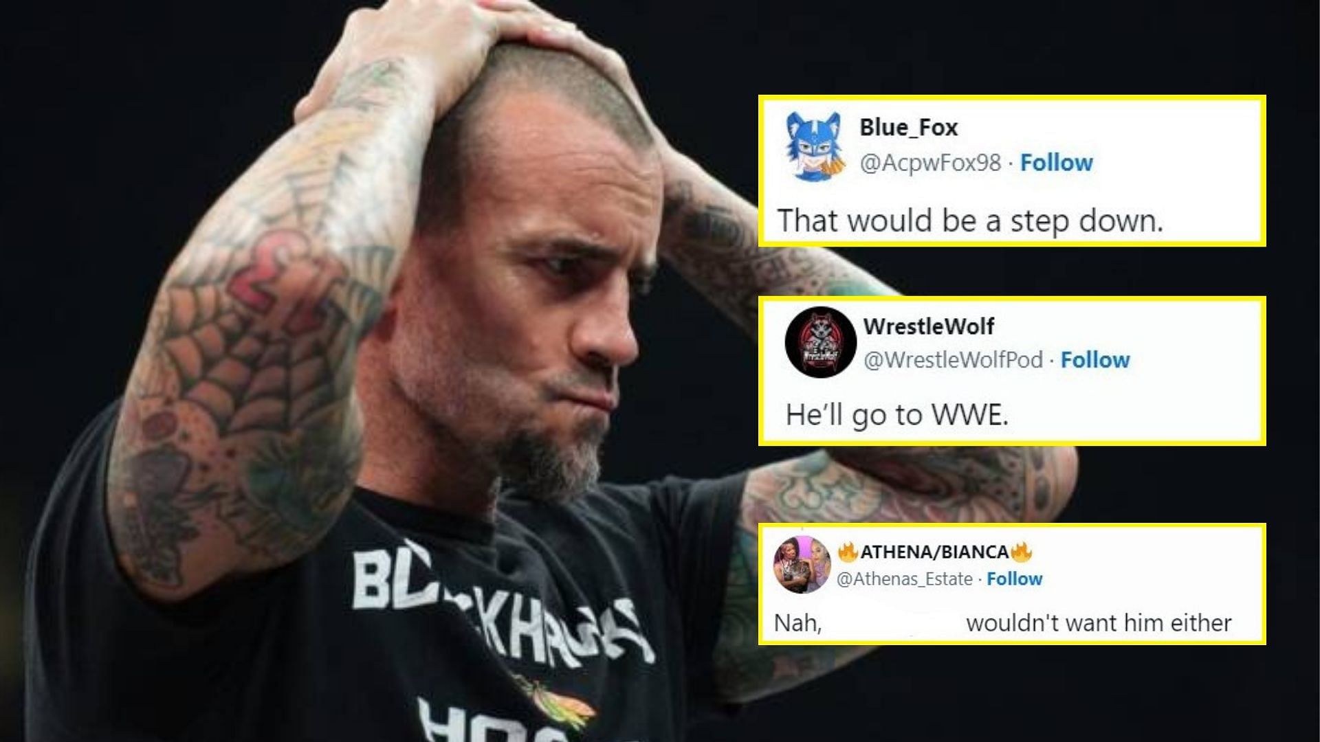 CM Punk was last seen at AEW All In