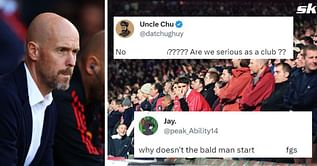 “Are we serious as a club?” – Manchester United fans frustrated at Ten Hag as he refuses to name 2 players in line-up to face Brighton