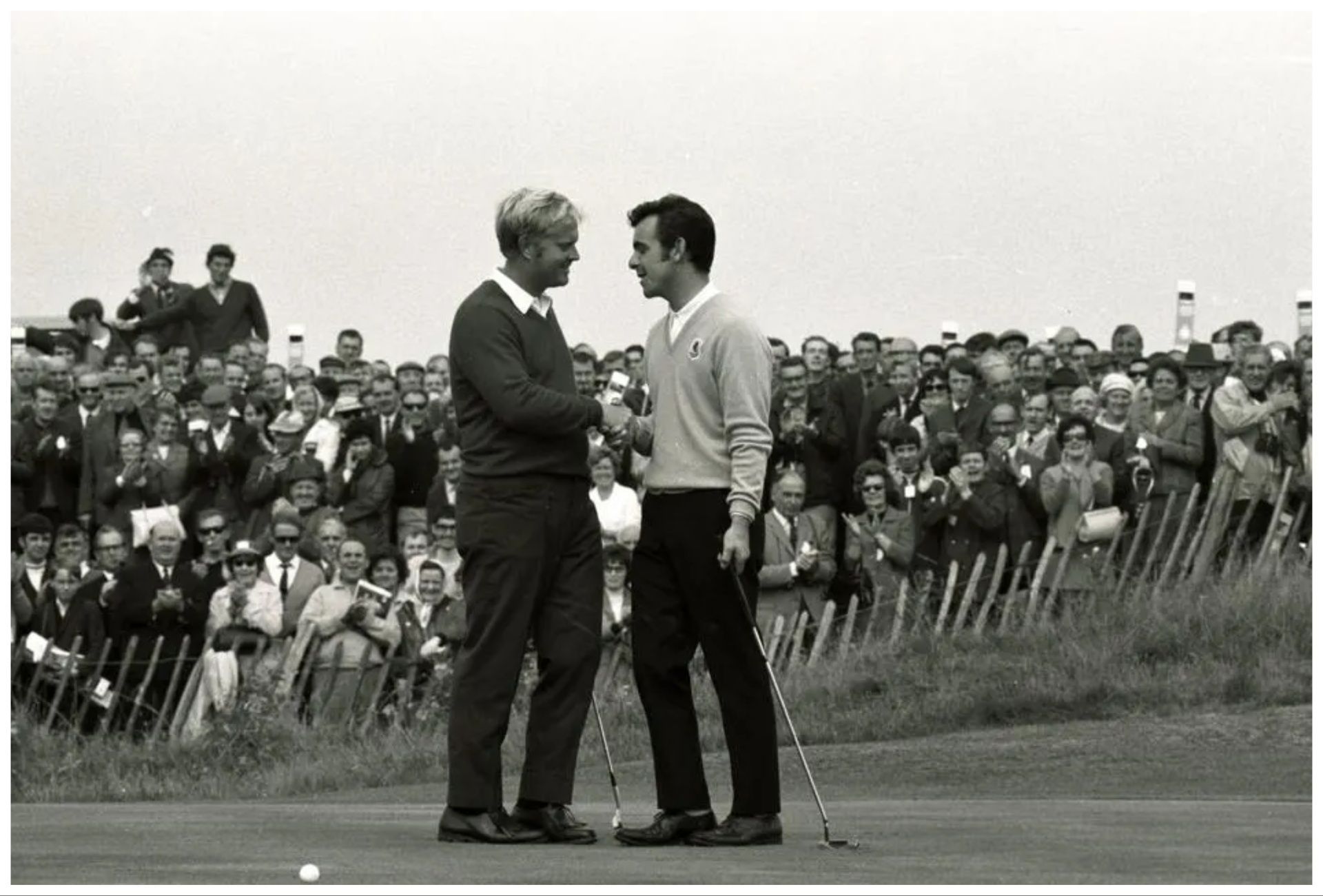 Jack Nicklaus and Tony Jacklin at the Ryder Cup 