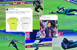 "Form is temporary Pakistan's sloppy fielding is permanent" - Fans roast Pakistan players for abysmal fielding in Asia Cup 2023 match vs India