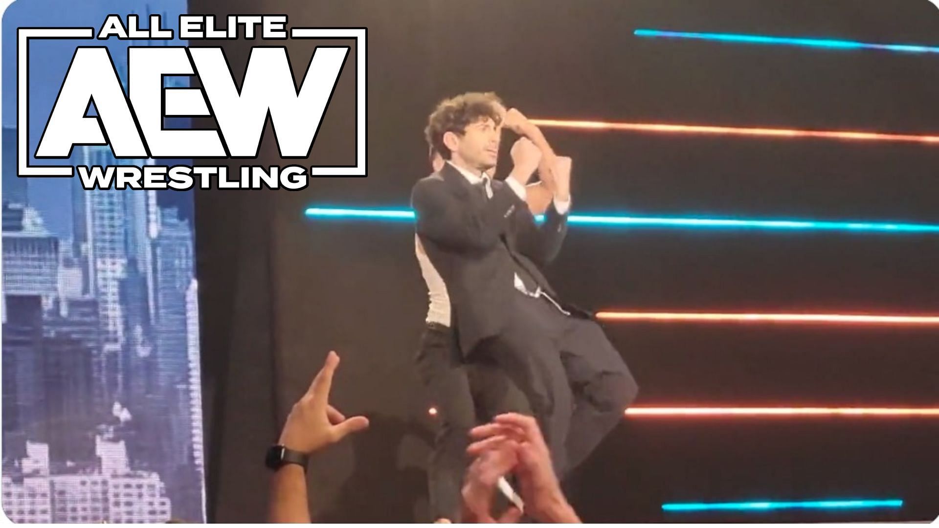 Tony Khan was spotted enjoying himself after AEW Dynamite Grand Slam.