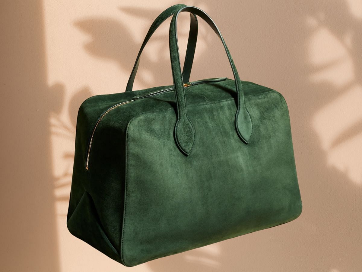 The Khaite large weekender bag (Image via Khaite)