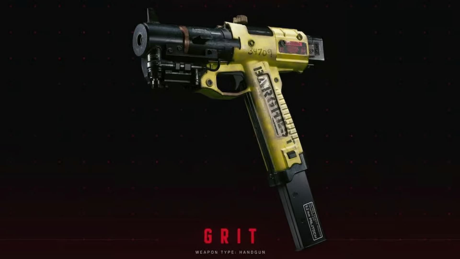 Grit is the new pistol in the new Cyberpunk 2077 Phantom Liberty expansion (Image via CD Projekt RED)