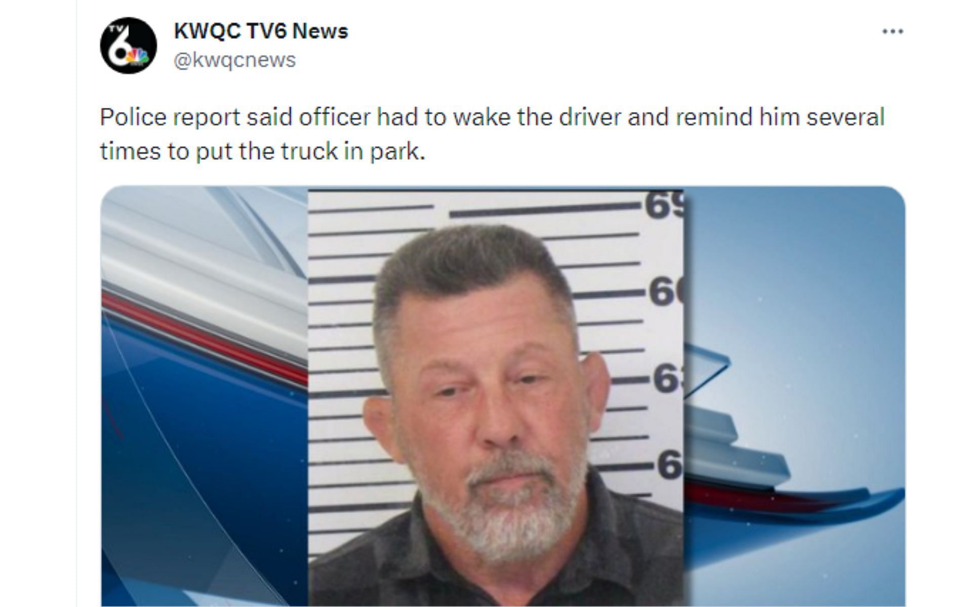 KWQC tweet about the DUI arrest