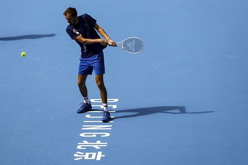 Daniil Medvedev in action at the China Open