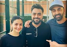 "With Bollywood’s biggest" - Afghanistan spinner Rashid Khan meets Ranbir Kapoor and Alia Bhatt